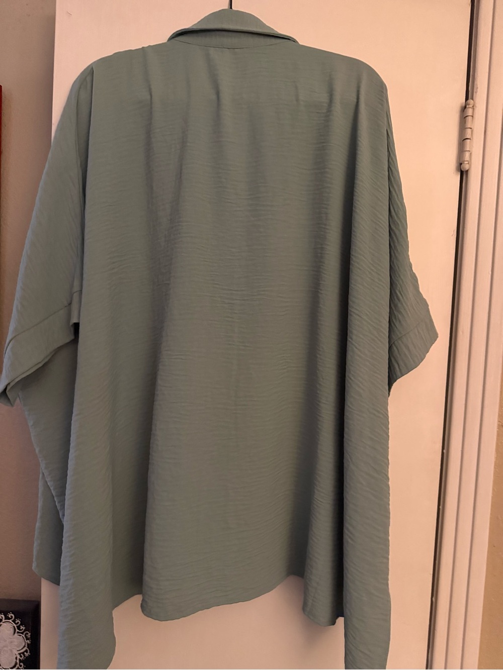 ODDI Relaxed Button-Up Shirt in Sage Green - Picture 2 of 2